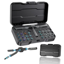 24-in-1 Magnetic Screwdriver Set, DIY Ratchet Screwdriver Set with Detachable...