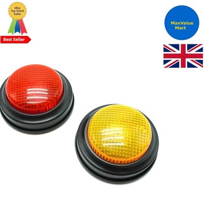 2er Pack bunte Spiel Buzzers mit Licht und Sound für interaktives Spielen