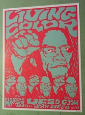 Kozik Poster LIVING COLOR 1991 San Diego Concert 1st print signed living colour