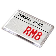 FRIDGE MAGNET - Winmill Road RM8 - UK Postcode