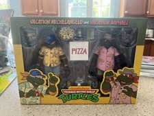 Sealed Teenage Mutant Ninja Turtles Vacation Michelangelo and Raphael TMNT NECA