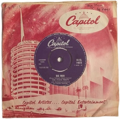 The Four Preps Big Man 7'' Single (1958) Capitol  45-CL 14873