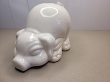Vintage Soviet Porcelain Pig Money Box Piggy Bank USSR 1970s Original Rare