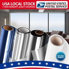 Frosted Glass Film Static Cling Office Bedroom Bathroom Home Window Tint