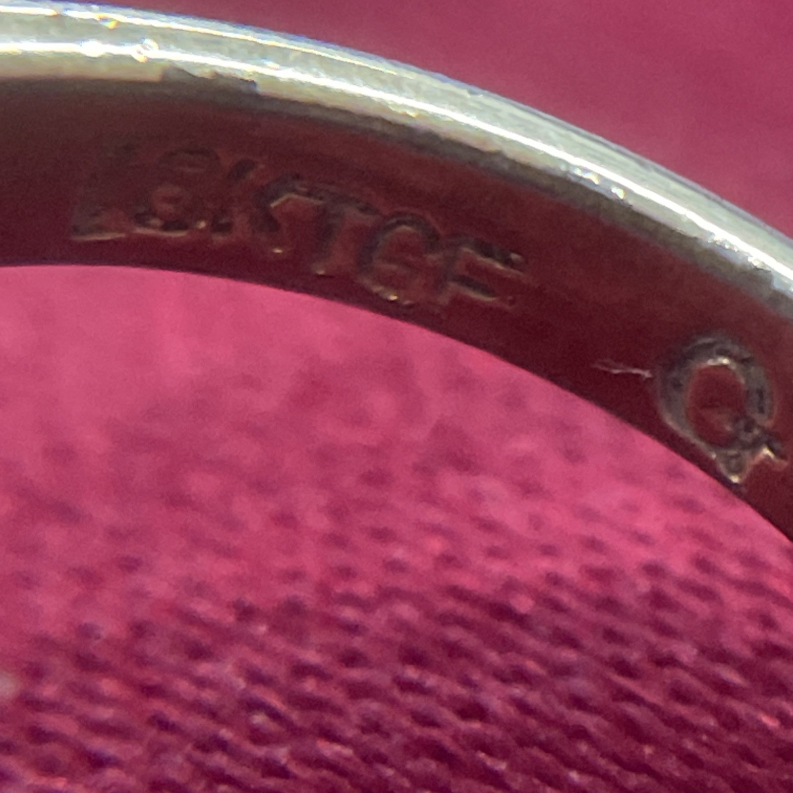 18k Yellow Gold Filled Clear Rectangular Stone Su… - image 5