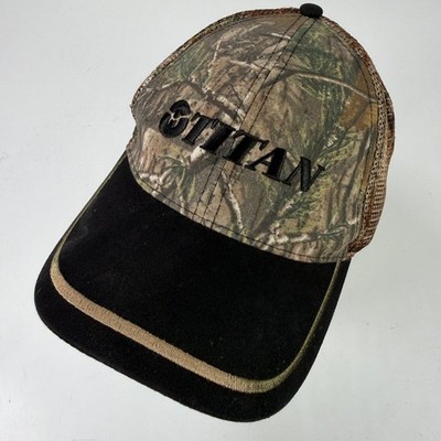 Titan Truckerhut Herren Verstellbar Tarnfarbe Schwarz Braune Netz K-Products