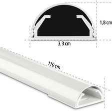 83172 Cable Channel Aluminum Aluminum Strip for TV Wall Mount, Cable Cover
