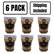 Organic Hard White Winter Wheat | 2 lb | Pack of 6 | Non-GMO | Shipping Included