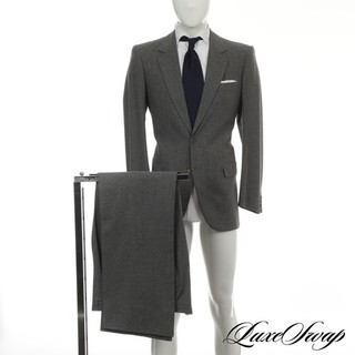 #1 ABBIGLIAMENTO UOMO Brioni Made in Italy Tuta invernale in flanella grigio melange maculato NR #5