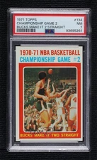 1971 Topps NBA Championship Kareem Abdul-Jabbar Milwaukee Bucks #134 PSA 7 HOF