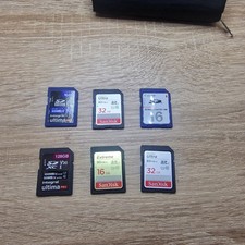 SD Memory Cards Job Lot, Bundle,Sandisk, Canon, integral X6