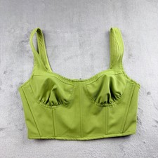 L.A. Hearts Women's Small Green Corset Bustier Crop Top TW210185