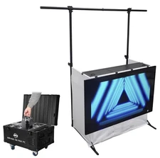 American DJ Mirage Q6 Pak 6x IP65 Battery Wash Lights+Charging Case+Facade+Truss