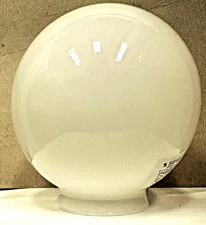 SATCO 50-143 6" WHITE GLOBE LIGHT FIXTURE REPLACEMENT GLASS SHADE 3-1/4" FITTER