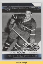 2017-18 Upper Deck Centennial Standouts Dickie Moore #CS-12 HOF READ 0e3