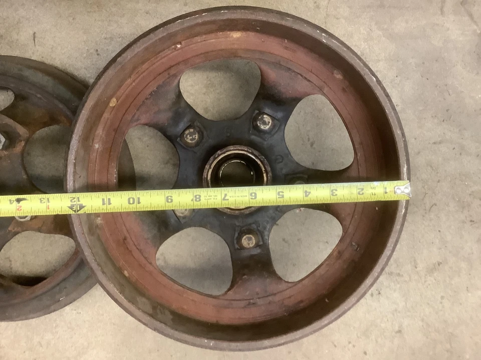 1932 1933 1934 Ford MODEL B V8 Front Brake Drums Hubs OEM USED SOLID - Image 4 of 4