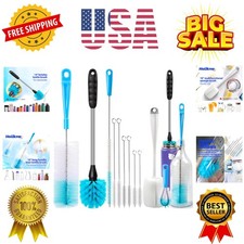 Bottle Brush Tube Cleaning Lab Set with Long Handle, Cup Cleaner for Washing ...