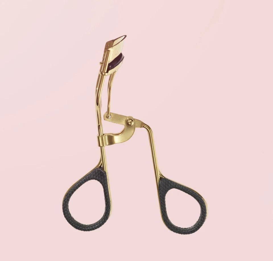 Rizador de pestañas Revlon Cushion Grip dorado, agarre para dedos, almohadilla de repuesto, modelo 11100 Foto 2 de 4