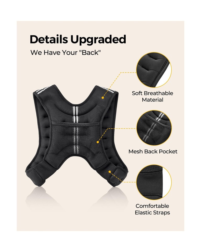 Gilet pondéré ZELUS, gilet de poids 6lb / 8lb / Rwanda