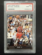 Upper Deck 1992-93 Michael Jordan #23 PSA 9 Chicago Bulls Base Set Graded