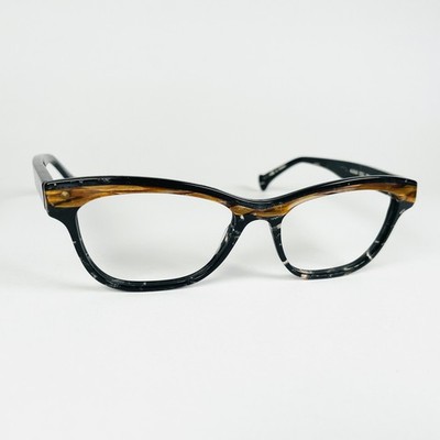 VOLTE FACE Brille STRIPED BLACK CATS EYE Brillengestell MOD: WARNA 0092