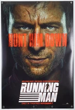 The Running Man original DS movie poster 27x40 2025 Adv Edgar Wright Glen Powell