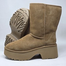 UGG Women's Size 11 Classic Heights Chestnut Suede Platform Boots 1158310 New