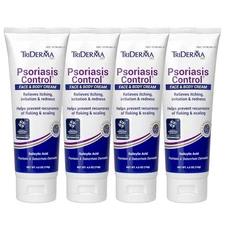 TriDerma Psoriasis Control Face & Body Cream - Maximum 4.2 Ounce (Pack of 4) 