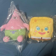 spongebob and patrick plush set