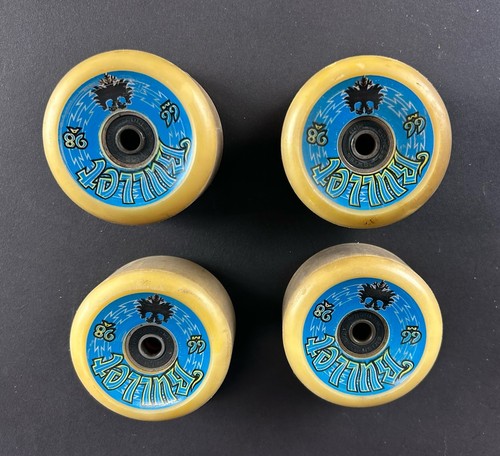 Vintage Santa Cruz Bullet 66m 98A Skateboard Wheels Set of 4