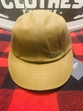 FILSON SHORT DUCKBILL CAP DARK TAN 20234378 HAT BAG OS NEW WITH TAGS VERY RARE