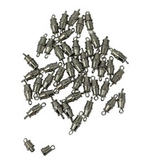 Screw Barrel Clasps 2MM Lot of 44 for Necklaces Bracelets Crafting Supplies