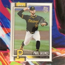 Topps 2024 Series One Paul Skenes Base Set #100 Pittsburgh Pirates Baseball