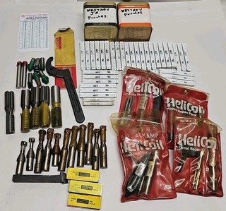 Lot Of Machinist Bits Tools Taps Milling Cutting Tooling Whitney Punches