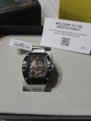  Invicta S1 Rally Orberus AUTOMATIC Skeleton Dial Mens Watch 44mm White 49030