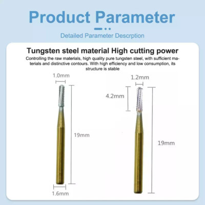 FG-1957/FG-1958 High Speed Dental Tungsten Steel Carbide Crown Metal Cutting Bur