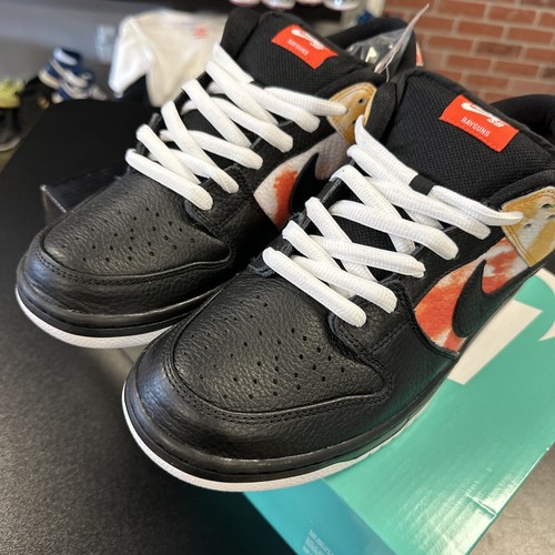 AUTHENTIC BQ6832 001 Nike SB Dunk Low Tie-Dye Raygun Black 2019 Size 12 NEW π₯π₯ - Picture 9 of 23
