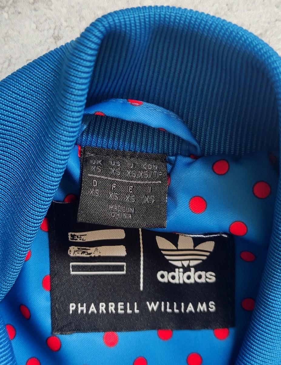 adidas X pharrell williams TRACK JACKET POLKA-DOT XS | eBay