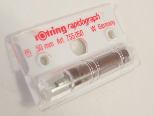 Vintage Rotring Rapidograph 0,50mm Art 755 050 W Germany braun