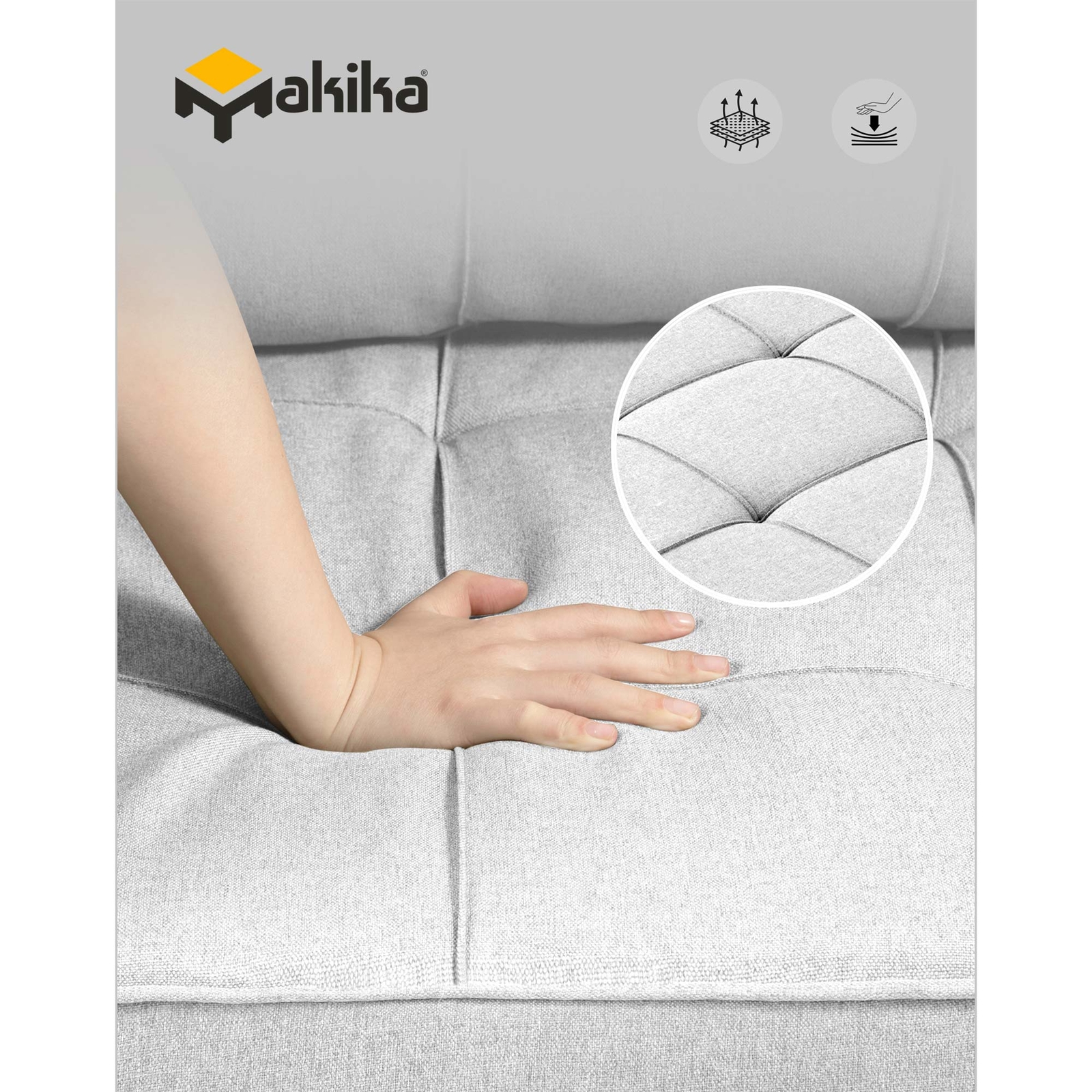Makika Sessel Bett Heizung Liegestuhl Armlehnen klappbar Getränkehalter