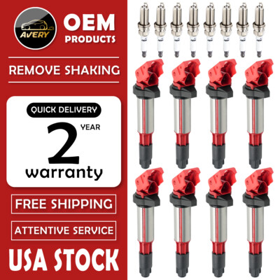 Performance Ignition Coil And Autolite Spark Plug Compatible With Bmw X5 550i 650i 750i Uf522
