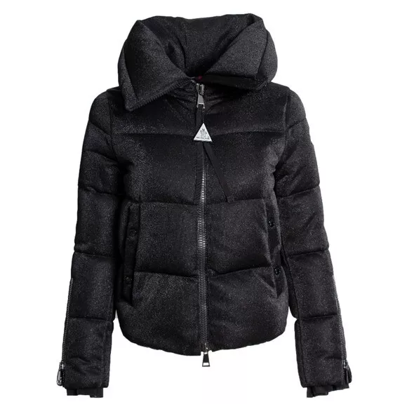Moncler Bandama Metallic Lurex Puffer in Black Size 4 eBay
