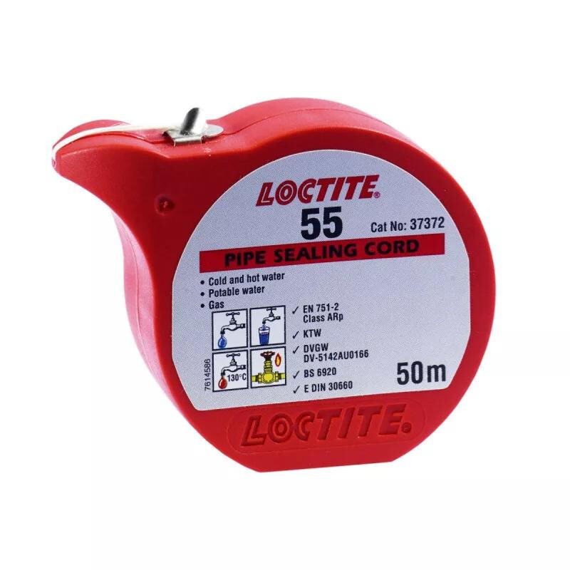 Fil d'étanchéité Loctite 55 joint filetages ajustage repositionnable
