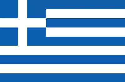 2 x Griechenland griechische Flagge Flaggen externe Vinyl Fahrzeug Aufkleber x2