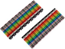 E-outstanding 200PCS 0-9 Coded Clip on Plastic Cable Identification Wire Marker