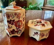 Mason Ironstone Trinket Boxes Made in England 1920's-1930's 2