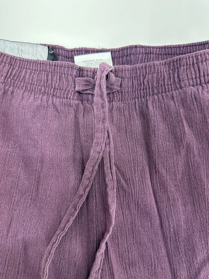 Pantalones de mujer Jenny Newman talla 8 pequeños púrpura ciruela cintura elástica Foto 3 de 4