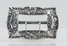 Tiffany Sterling Nouveau Belt Buckle ca. 1890