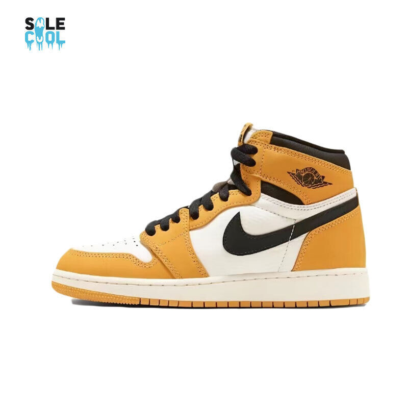 Nike Air Jordan 1 AJ1 (GS) High OG Yellow Ochre Shoes FD1437 Nike Air Jordan 1 AJ1 (GS) High OG Yellow Ochre Shoes FD1437