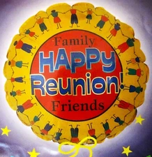 "Happy Reunion Friends" 18inch Mylar Foil Balloon Party